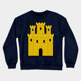 Golden heraldic castle Crewneck Sweatshirt